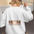 Loud And Proud Baseball Mom Messy Bun 2024 Premium Women's Sweatshirt Back Print Loud And Proud Baseball Mom Messy Bun 2024 Premium Women's Sweatshirt Back Print