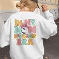 In My Mom Of Ballers Era Groovy Volleyball Baseball Mom Cute Women's Sweatshirt Back Print In My Mom Of Ballers Era Groovy Volleyball Baseball Mom Cute Women's Sweatshirt Back Print
