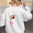 Mom Of Ballers USA Flag Football Baseball Mom Women's Sweatshirt Back Print Mom Of Ballers USA Flag Football Baseball Mom Women's Sweatshirt Back Print