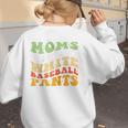 Moms Against Baseball Pants Retro Baseball Mom Raglan Baseball Tee Women's Sweatshirt Back Print Moms Against Baseball Pants Retro Baseball Mom Raglan Baseball Tee Women's Sweatshirt Back Print