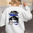 Nicaraguan Baseball Mom Nicaragua Flag Baseball Girl Women's Sweatshirt Back Print Nicaraguan Baseball Mom Nicaragua Flag Baseball Girl Women's Sweatshirt Back Print