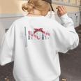 Number One Baseball Mom For Mothers Day Baseball Mommy Premium Women's Sweatshirt Back Print