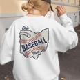 Ohio Baseball Mom Women's Sweatshirt Back Print Ohio Baseball Mom Women's Sweatshirt Back Print