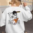 Proud Baseball MOM Sports & Softball Nostalgia Women's Sweatshirt Back Print