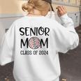 Proud Senior Baseball Mom Senior 2024 Class Leopard Game Day Raglan Baseball Tee Women's Sweatshirt Back Print Proud Senior Baseball Mom Senior 2024 Class Leopard Game Day Raglan Baseball Tee Women's Sweatshirt Back Print