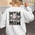 Retro Baseball Mom Mama Baseball Life Mother's Day Baseball Women's Sweatshirt Back Print Retro Baseball Mom Mama Baseball Life Mother's Day Baseball Women's Sweatshirt Back Print