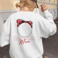 Softball Baseball Mom Floral Tee Mother's Day Premium Women's Sweatshirt Back Print