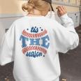 Tis The Season Baseball Mom Enthusiast Joy Women's Sweatshirt Back Print Tis The Season Baseball Mom Enthusiast Joy Women's Sweatshirt Back Print