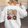 Tis The Season Baseball Mom Game Day Cheering Sports Lover Women's Sweatshirt Back Print