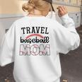 Travel Baseball Mom Sports Mom Baseball Mama Women's Sweatshirt Back Print Travel Baseball Mom Sports Mom Baseball Mama Women's Sweatshirt Back Print