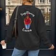 African American Baseball Mom Sagittarius Queen Zodiac Sign Women's Sweatshirt Back Print African American Baseball Mom Sagittarius Queen Zodiac Sign Women's Sweatshirt Back Print