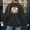 Ball Mom Leopard Ball Mom Baseball Mom Women's Sweatshirt Back Print Ball Mom Leopard Ball Mom Baseball Mom Women's Sweatshirt Back Print