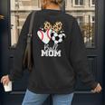 Ball Mom Soccer Baseball Mom Heart Women's Sweatshirt Back Print Ball Mom Soccer Baseball Mom Heart Women's Sweatshirt Back Print