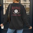 Baseball Athletic Social Club Baseball Mom Trendy Baseball Women's Sweatshirt Back Print Baseball Athletic Social Club Baseball Mom Trendy Baseball Women's Sweatshirt Back Print