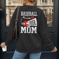 Baseball Cheer Mom Cheerleading Cheerleader Baseball Mom Women's Sweatshirt Back Print
