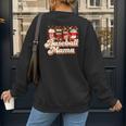 Baseball Mama Coffee Game Day Vibes Baseball Mom Women's Sweatshirt Back Print Baseball Mama Coffee Game Day Vibes Baseball Mom Women's Sweatshirt Back Print
