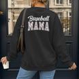 Baseball Mama Baseball Mom Women Proud Retro Women's Sweatshirt Back Print Baseball Mama Baseball Mom Women Proud Retro Women's Sweatshirt Back Print