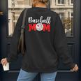 Baseball Mom Cute Letter Print Women Cute Mother's Day Women's Sweatshirt Back Print Baseball Mom Cute Letter Print Women Cute Mother's Day Women's Sweatshirt Back Print