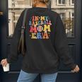 In My Baseball Mom Era Cute Mommy Groovy Women's Sweatshirt Back Print In My Baseball Mom Era Cute Mommy Groovy Women's Sweatshirt Back Print