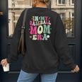 In My Baseball Mom Era Baseball Mama Women's Sweatshirt Back Print