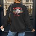 BASEBALL MOM Fun RETRO LOOK Women's Sweatshirt Back Print BASEBALL MOM Fun RETRO LOOK Women's Sweatshirt Back Print