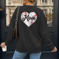 Baseball Mom Heart Mother's Day Mom Grandma Mama Boys Girls Women's Sweatshirt Back Print Baseball Mom Heart Mother's Day Mom Grandma Mama Boys Girls Women's Sweatshirt Back Print
