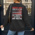 Baseball Mom Inside Us All There Lives a Zombie Sport Women's Sweatshirt Back Print