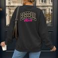 Baseball Mom Leopard Baseball Mama Life Girls Women Baller Women's Sweatshirt Back Print Baseball Mom Leopard Baseball Mama Life Girls Women Baller Women's Sweatshirt Back Print