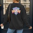 Baseball Mom Loud And Proud Game Day Sport Mother's Day Women's Sweatshirt Back Print Baseball Mom Loud And Proud Game Day Sport Mother's Day Women's Sweatshirt Back Print