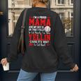 Baseball Mom Mama Baseball Lover Sport Mother's Day Women's Sweatshirt Back Print Baseball Mom Mama Baseball Lover Sport Mother's Day Women's Sweatshirt Back Print
