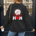 Baseball Mom Mama Mother's Day Sport Lover Women's Sweatshirt Back Print Baseball Mom Mama Mother's Day Sport Lover Women's Sweatshirt Back Print