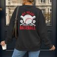 Baseball Mom Meme Quote Women's Sweatshirt Back Print Baseball Mom Meme Quote Women's Sweatshirt Back Print