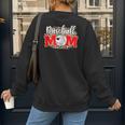 Baseball Mom Mother's Day For Mom Game Day Outfit Women's Sweatshirt Back Print Baseball Mom Mother's Day For Mom Game Day Outfit Women's Sweatshirt Back Print
