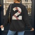 Baseball Mom Baseball Parent Number Two Baseball Gear 2 Women's Sweatshirt Back Print