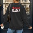 Baseball Mom Retro Groovy Baseball Mama Women Mother's Day Women's Sweatshirt Back Print Baseball Mom Retro Groovy Baseball Mama Women Mother's Day Women's Sweatshirt Back Print