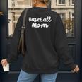 Baseball Mom Retro Women's Sweatshirt Back Print Baseball Mom Retro Women's Sweatshirt Back Print
