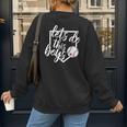 Baseball Mom Shirt Baseball Let's Do This Boys Women's Sweatshirt Back Print