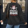 Baseball Mom Shirt Mama Women Baseball Shirt For Women's Sweatshirt Back Print