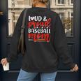 Baseball Mom Sport Mommy Baseball Mama Mother's Day Women's Sweatshirt Back Print Baseball Mom Sport Mommy Baseball Mama Mother's Day Women's Sweatshirt Back Print