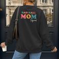 Baseball Mom Squad Boho Cute Back To School Ball Mom Women's Sweatshirt Back Print Baseball Mom Squad Boho Cute Back To School Ball Mom Women's Sweatshirt Back Print