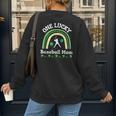 Baseball Mom St Patrick's Day Irish Shamrock Sports Women's Sweatshirt Back Print Baseball Mom St Patrick's Day Irish Shamrock Sports Women's Sweatshirt Back Print