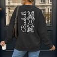 Baseball Mom Tee Leopard Mother's Day Grandma Women's Sweatshirt Back Print Baseball Mom Tee Leopard Mother's Day Grandma Women's Sweatshirt Back Print