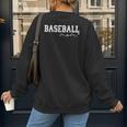 Baseball Mom Tee Mother's Day Family Baseball Women's Sweatshirt Back Print