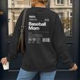 Baseball Mom Graphic Tees For Women Women's Sweatshirt Back Print Baseball Mom Graphic Tees For Women Women's Sweatshirt Back Print