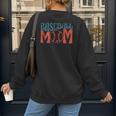 Baseball Mom Vintage Baseball Women's Sweatshirt Back Print Baseball Mom Vintage Baseball Women's Sweatshirt Back Print