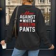 Baseball Moms Against White Baseball Pants Women's Sweatshirt Back Print Baseball Moms Against White Baseball Pants Women's Sweatshirt Back Print