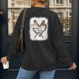 Baseball Moms Always Salty Mommy Women's Sweatshirt Back Print Baseball Moms Always Salty Mommy Women's Sweatshirt Back Print