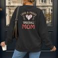 Baseball Moms Game Practice Sports School Kids Women's Sweatshirt Back Print Baseball Moms Game Practice Sports School Kids Women's Sweatshirt Back Print