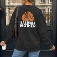 Baseball Mother Lover Baseballer Player Match Baseball Mom Women's Sweatshirt Back Print Baseball Mother Lover Baseballer Player Match Baseball Mom Women's Sweatshirt Back Print