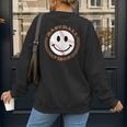 Baseball Vibes Baseball Mom Women's Sweatshirt Back Print Baseball Vibes Baseball Mom Women's Sweatshirt Back Print